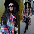 2016 Luxury Brand Women s Scarf Soft Cashmere Blanket Warm in Winter Fashion Plaid Square Shawls