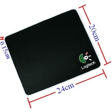 New 2016 New Pro Gamer 24*20cm Universal Rubber Material Mouse Pad Mat Black Gaming Mouse Pad for Laptop Computer Tablet PC