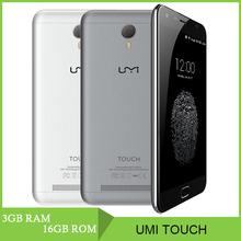 Original UMI TOUCH 16GB FDD LTE 4G Fingerprint 2.5D FHD LCD 5.5”Android 6.0 MT6753 Octa-Core 1.3GHz RAM 3GB 4000mAh Cells Phone