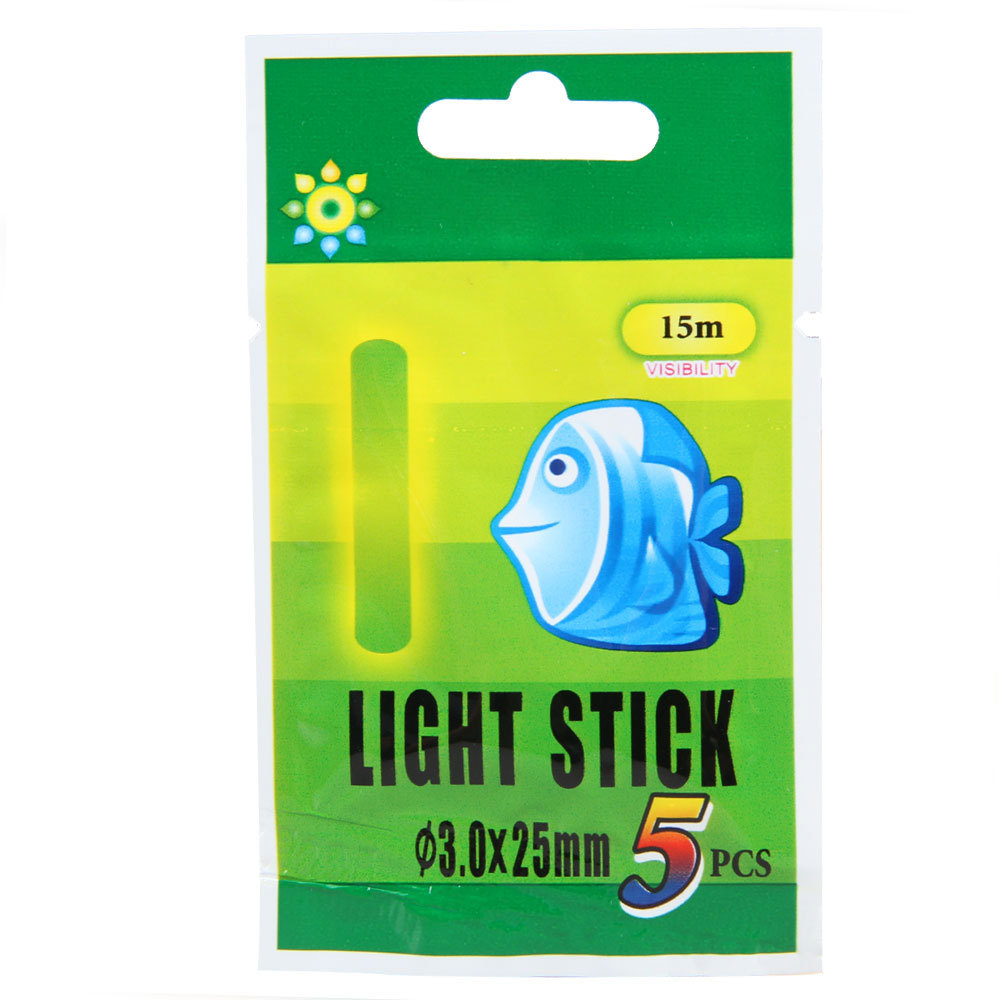 50Pcs 3 25mm Fluorescent Chemical Glow Sticks Green Lightstick for Fishing US V