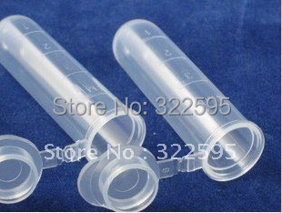 free shipping 5ml centrifugal tube with graduation round bottom 300pcs/lot