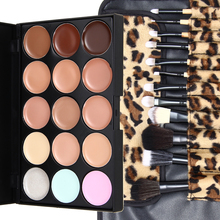 Paleta pro korekci/stínování obličeje + sada 12 ks profesionálních kosmetických štětců