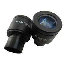 Wf10x / 20 mm cristal punto de mira alto y gran angular ocular del microscopio biológico laboratorio estudiante educación Bio microscopio lente 23.2 mm