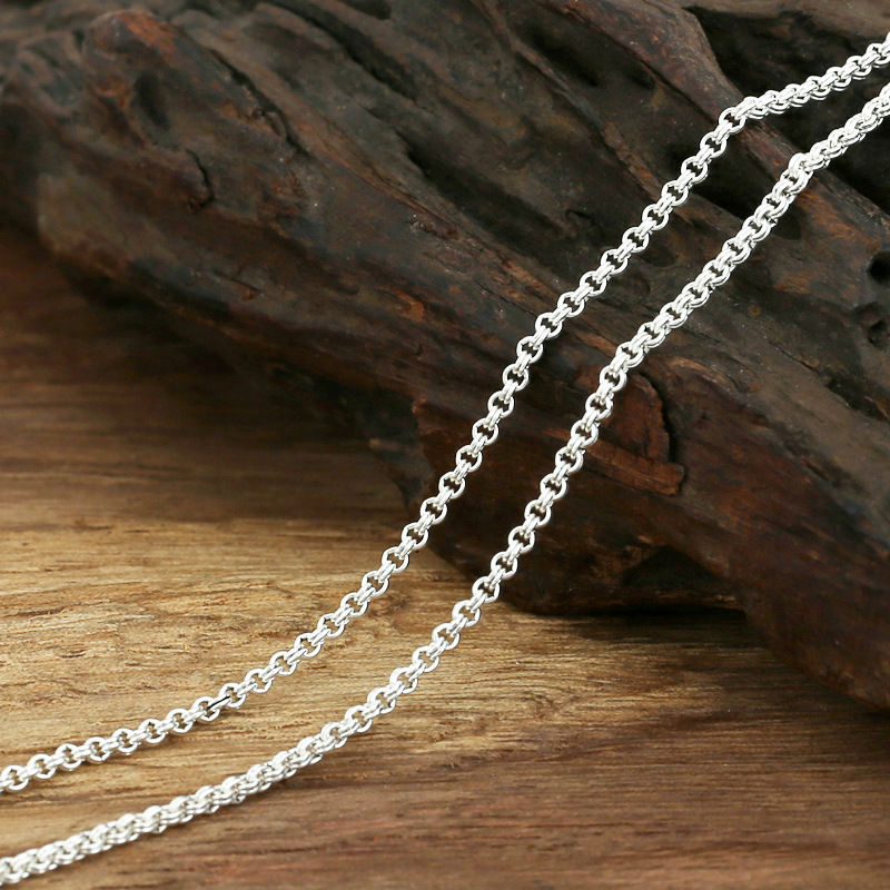 Wholesale 100% Real Pure 925 Sterling Silver necklace Women/ men pendant chain quality Fine Jewelry GY88