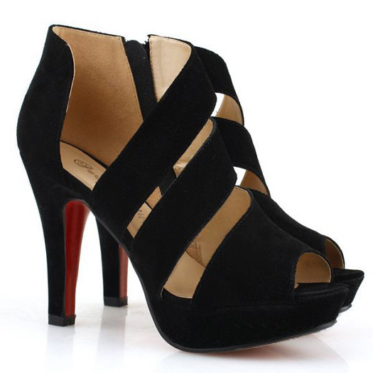 2014 New Fashion Peep Toe Pumps shoes women\u0026#39;s shoes High heels ...