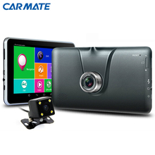 HD 7″ Car GPS Navigation Android 1080P Car dvrs Rearview camera Vehicle gps Navigator MT8127 Quad-core Bluetooth AVIN sat nav