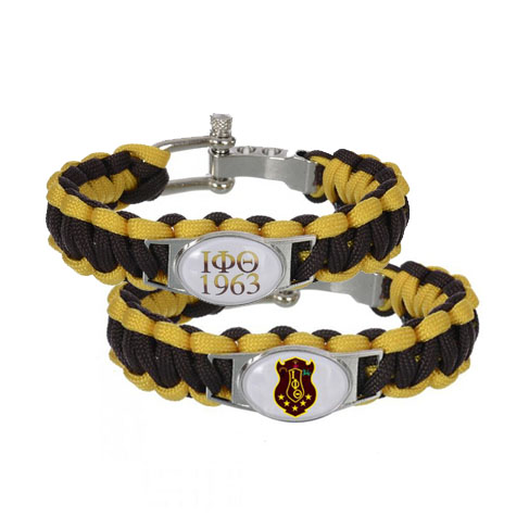 Custom Greek Letters Fraternity ACCESSORIES GIFT 550 Paracord Bracelets Iota Phi Theta Fraternit Adjustable font b