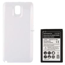 6800mAh Replacement Mobile Phone Battery Cover Back Door for Samsung Galaxy Note 3 N9000 White 