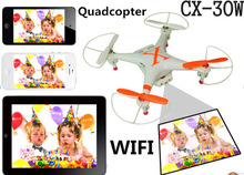 WiFi real-time transmission Cheerson CX-30W 6-Axis Gyro Quadcopter Drone with Camera CX 30W Rc Helicopter FSWB