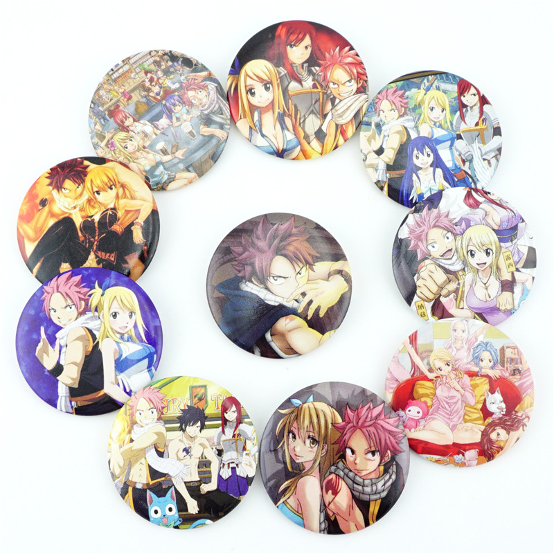 New 15pcs FAIRY TAIL Cosplay Anime Pins Badges Collection New in Box 