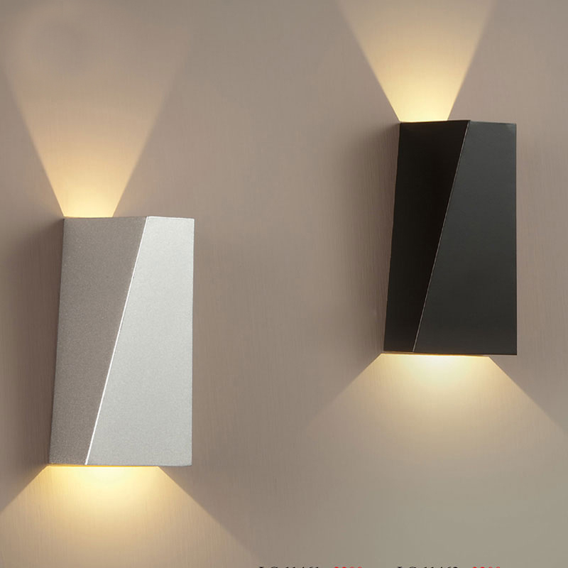 2015 New Modern Lampara Led Pared Iron Reading Light Headboard White Black Indoor Wall Lamp Bedroom
