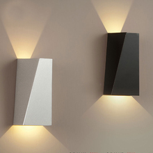 2015 New Modern Lampara Led Pared Iron Reading Light Headboard White/Black Indoor Wall Lamp Bedroom Bathroom Stairs Mirror Light