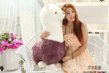 Enorme precioso ovejas de la felpa juguete creativo dios bestia muñeca nuevo gran juguete alpaca regalo de unos 70 cm púrpura