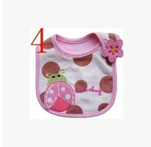 cotton Baby Bibs kids Saliva Towel Waterproof Lunch bibs Infants Cartoon Pattern cute Bibs Free shipping