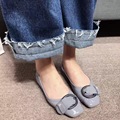 2017 New Arrival Comfortable Flat Shoes Spring Shoes for Women Metal Decoration Slip on Loafers for