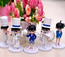 5pcs/set Detective Conan Toys Anime action figure car styling tools home decoration Brinquedos Christmas gift