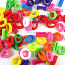 80pcs bag Colorful Child Kids Hair Holders 2014 New Fashion Cute Rubber Bands Hair Elastics Accessories