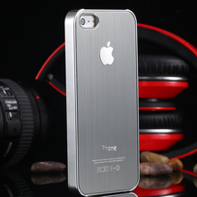 5S Aluminum Cover Luxury Metal Brush Case For iPhone 5 5S 5G Deluxe Fashion Ultra Slim
