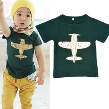 1-6Y Toddler Baby Kids Boys Novelty Funny Cotton Short Sleeve T-Shirt