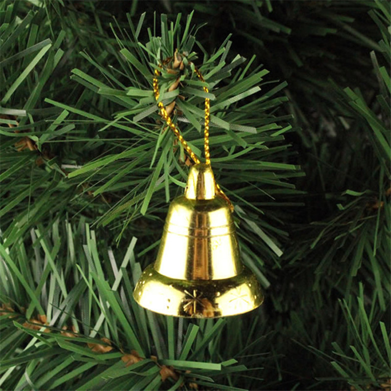 2016 Hot Christmas Decorations Golden Bell Free Shipping Decorations For Christmas Tree Pendant 0830