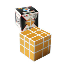 New Magic Cube 3x3x3 ShengShou Mirror Stickerless Speed Puzzle Gold&Silver Cubo Magico Profissional Learning & Education Toys