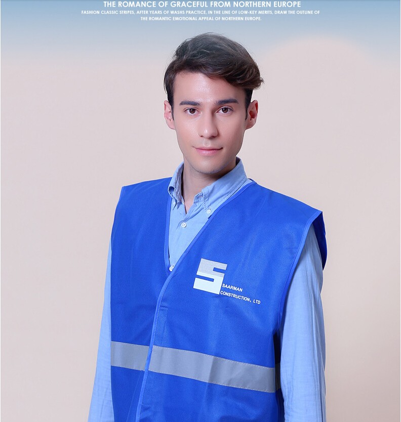 Blue Reflective Safety Vests Reflective Jacket High Visibility Jacket Cycling Reflective Vest Working Clothes Provides6