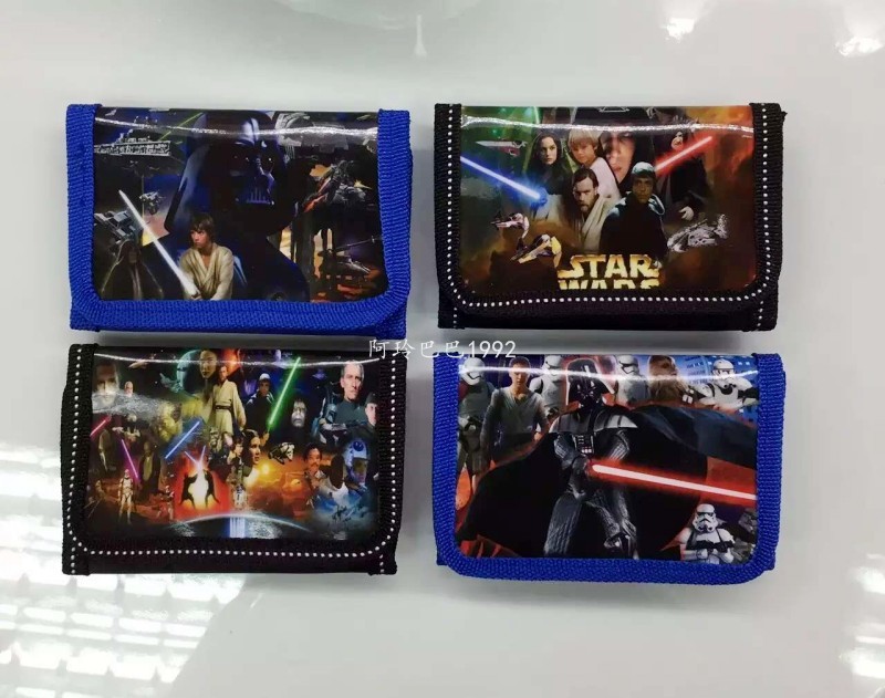 12Pcs Star Wars Darth Vader Storm Trooper Yoda Coin Purse Kids Cartoon Wallet Bag Pouch Children