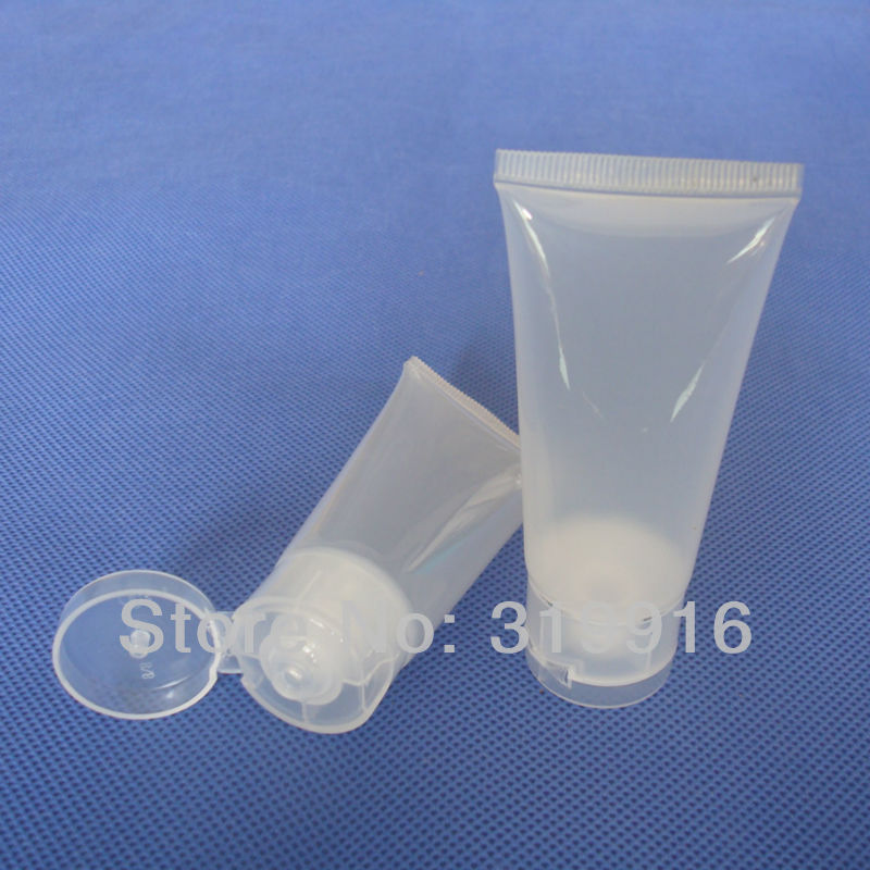100pc/lot 30g(ml) empty plastic cosmetic tube for dispatch filling ,PVC tube for hand cream free shipping