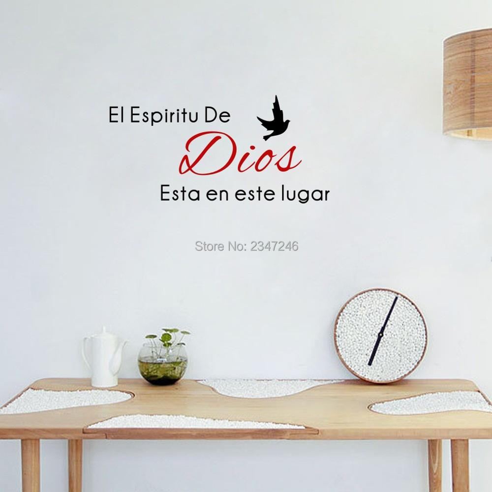 Spanish Living Room Promotion For Promotional Vinyl Wall Stickers Spanish Quote Letterings Decals Art Home Decor Wallpaper For Living Room