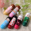 Hot fashion doll lovely cartoon lip balm Kimono Hydrating Lip Color