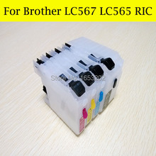 4 color cartridge For brother for LC567 565 use for Brother DCP-J100 J200 J105xL printers