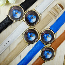 Wristwatches New Luxury Brand Lady Women s Men s Alien Sky Case Faux Leather Analog Quartz
