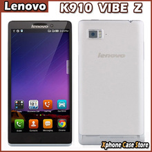 Original Lenovo K910 VIBE Z Smart Phone RAM 2GB + ROM 16GB Snapdragon 800 Quad Core 2.2GHz  Android 4.2 5.5 inch Cell Phone