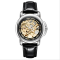 TEVISE 2017 Watches Authentic Men s Watch Automatic Mechanical Hollow Waterproof Steel Strip Leather Belt Relogio