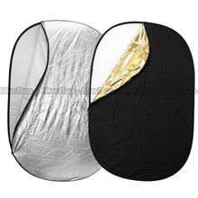 90 X120cm 5-in-1 Oval Studio Light Multi Collapsible Photo Reflector Board Disc