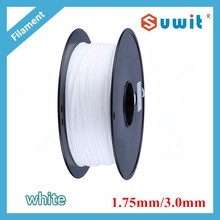white 1.75mm / 3.0mm 1kg/ roll PLA 3D filament DIY Varied Colors Available 2015 Upgraded for 3d printer