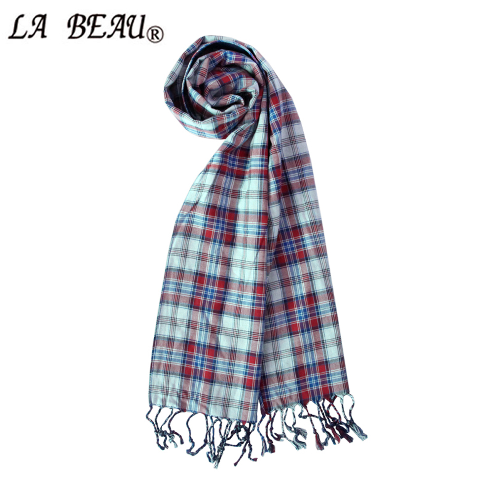Desigual Baby Scarf Plaid font b Tartan b font Scarf Women Plaid Winter Plain Cotton Scarf