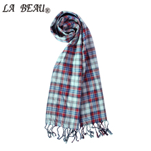 Desigual Baby Scarf Plaid Tartan Scarf Women Plaid Winter Plain Cotton Scarf Double-Deck Classic Warm Tassel Shawl Soft Scarves