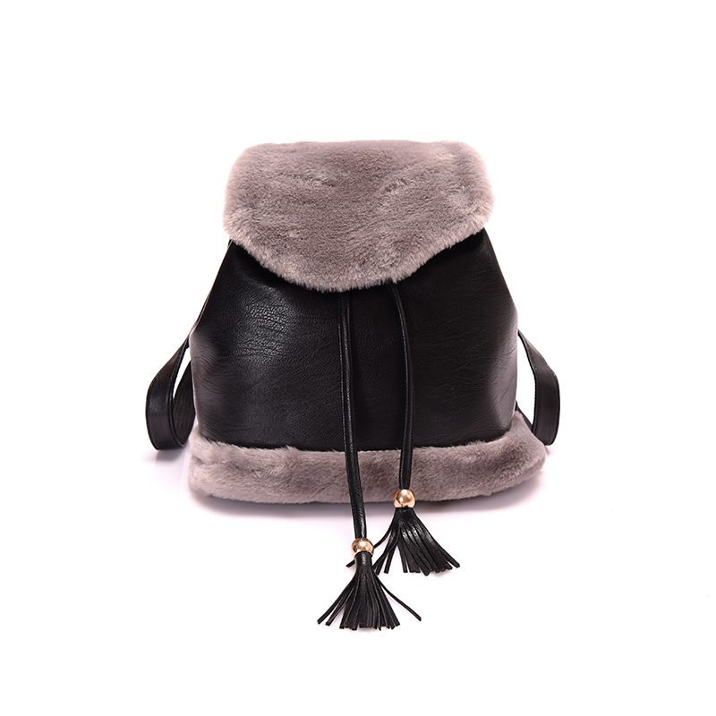 fluffy backpack mini