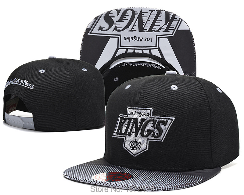 2015 Vintage Los Angeles Kings Black White Snapback Adjustable Caps
