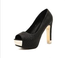 High quality summer sping new sexy fashion peep toe simple sandals all-match rough simple pumps women square high heels shoes
