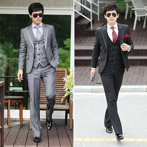 2015 Sale Terno free Shipping! Three Pieces Wedding Suits for Men