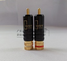 1 шт. WBT-0144 сигнальная линия вилка штекер RCA вилка lotus head медь штекер RCA коннектор позолота