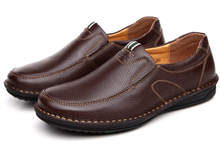2016 Fashion Genuine Leather Shoes Men Flat Shoes Men Loafers Schuhe Oxford Shoes Top Quality Men Leather Shoes Mocassin Hombre