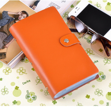 90 Slots Genuine Leather Business Credit Card Holder Case Women Men card holder wallet Card Package
