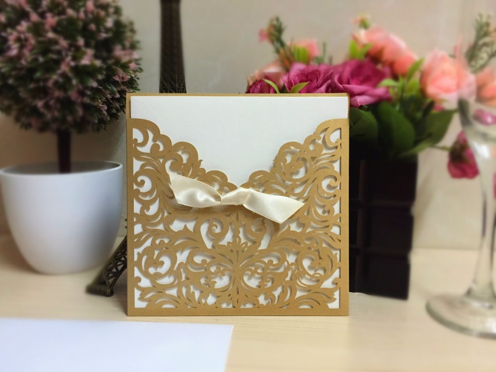 Whole Laser Cut Lace Wedding Invitations Wpl0042 Fantastic Pea Laser Cut Wrap Wedding Invitations Whole Wpl0037