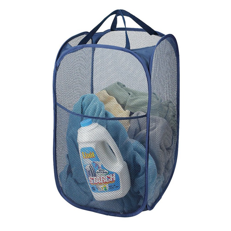Navy Blue New Free Shipping Deluxe Popup Laundry Hamper Laundry Carts