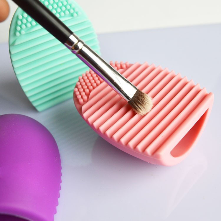 1Pcs Cleaning MakeUp Washing Brush Silica Glove Scrubber Board Cosmetic Clean Tools