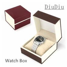 Moda reloj de papel franela interior caja de regalo caja de embalaje 150