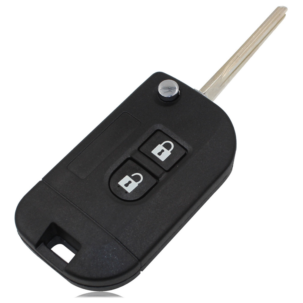 Uncut Flip Folding Remote Key Shell Car Case Fob Cover for Nissan Micra Navara Almera Note